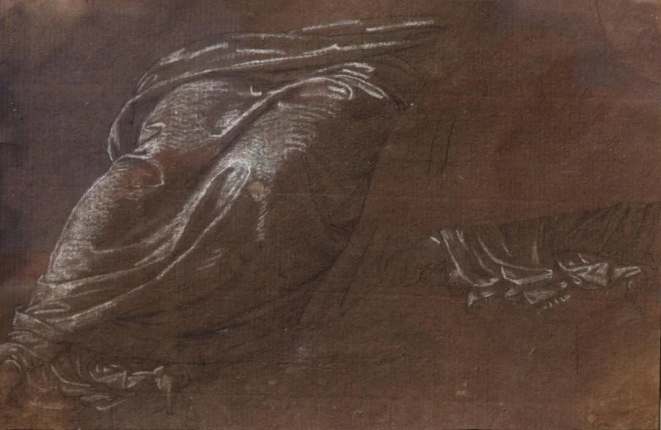 Jean - Baptiste Wicar, Studio di drappeggio